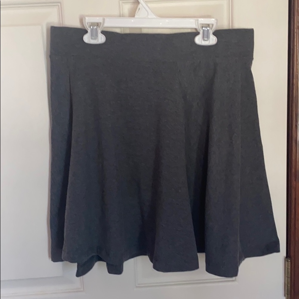 Grey Skater Skirt
